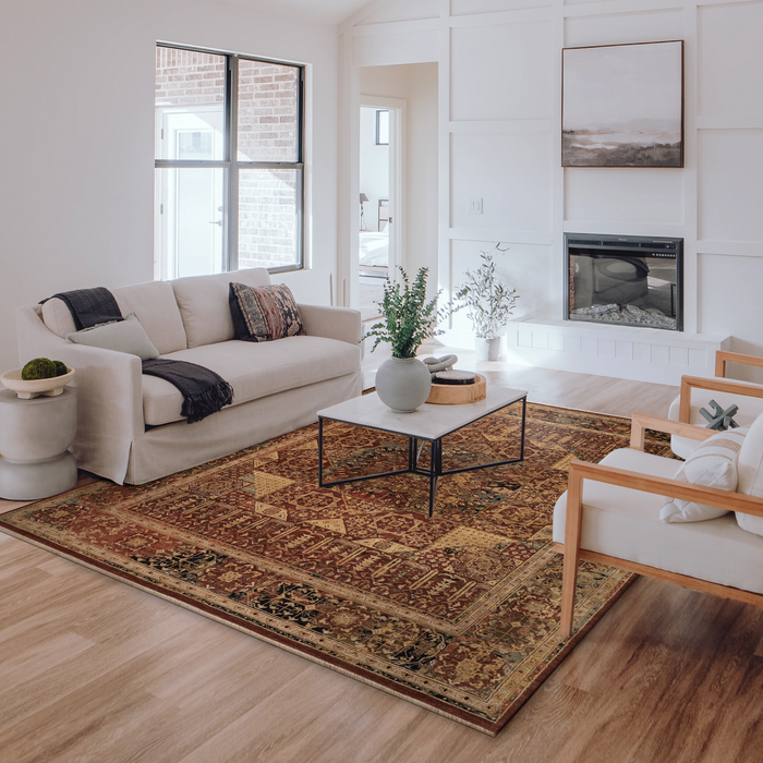 New Tribal Red/Beige Wool