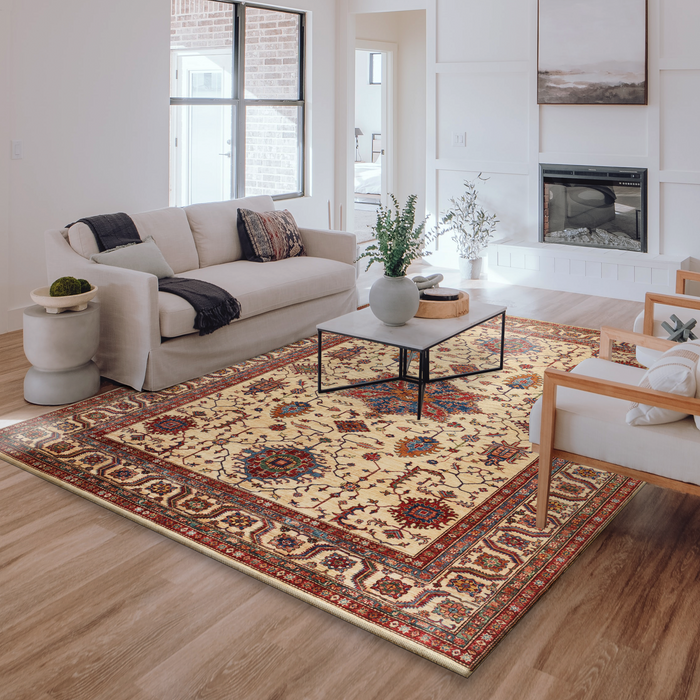 Super Kazak 9x12 Ivory