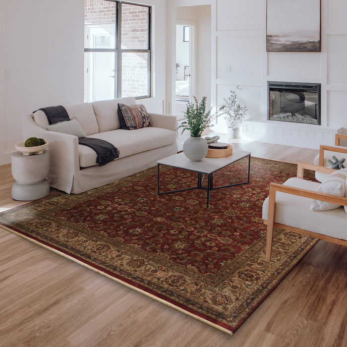 Premiere 9x12 Red/Beige Wool