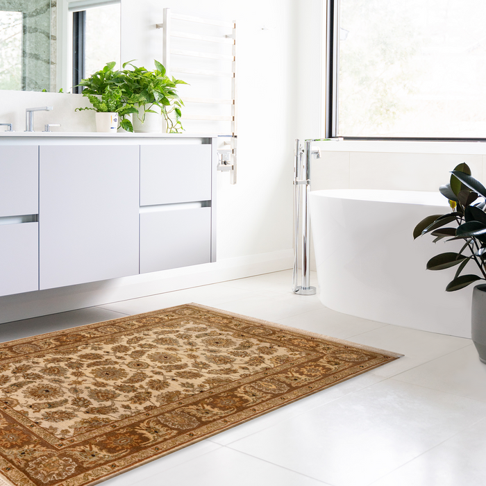 Premiere 3x5 Ivory/Brown Wool