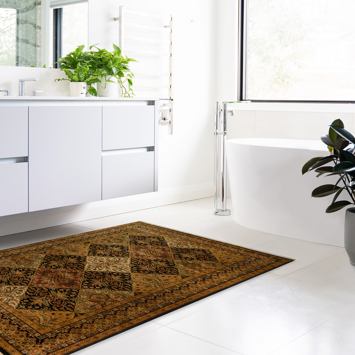 Agra 4x6 Multi/Black Wool