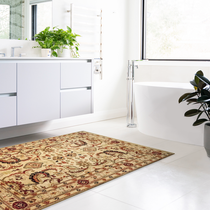 Chobi 4x6 Ivory/Red Ghazni Wool