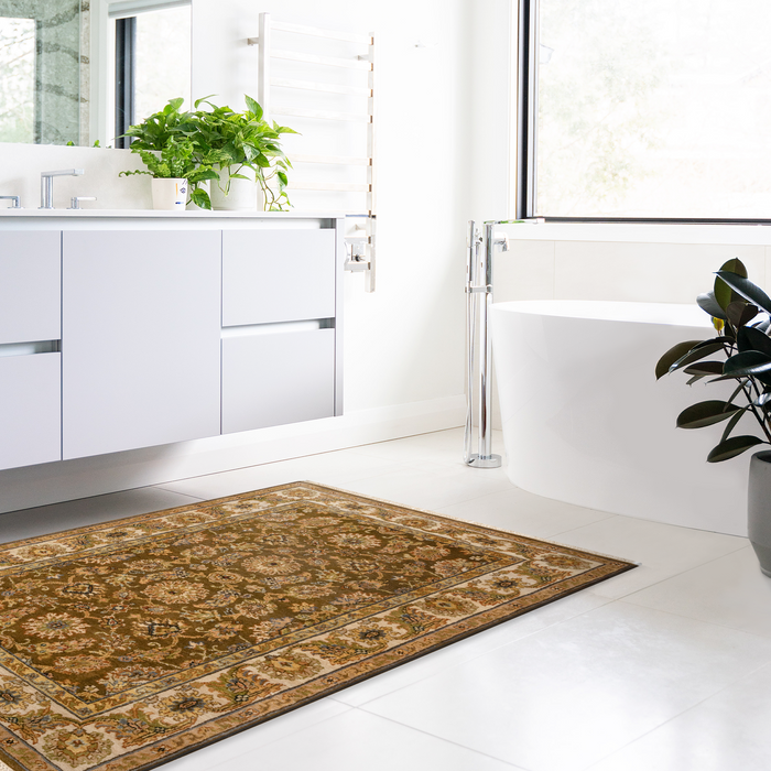 Premiere 4x6 Brown/Beige Wool