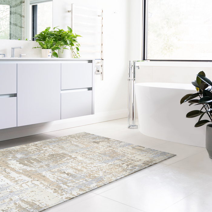 Marble 3x5 Beige/Blue/Tan