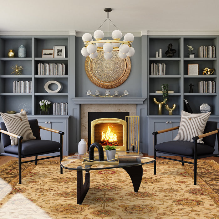 Agra 8x10 Ivory/Brown Wool