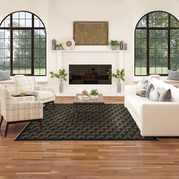 Multi Verse 8x10 Wool Dhurrie