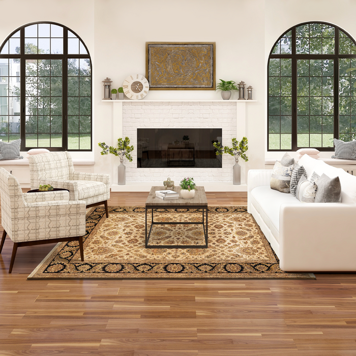 Premiere Collection 8x10 Ivory/Black Wool