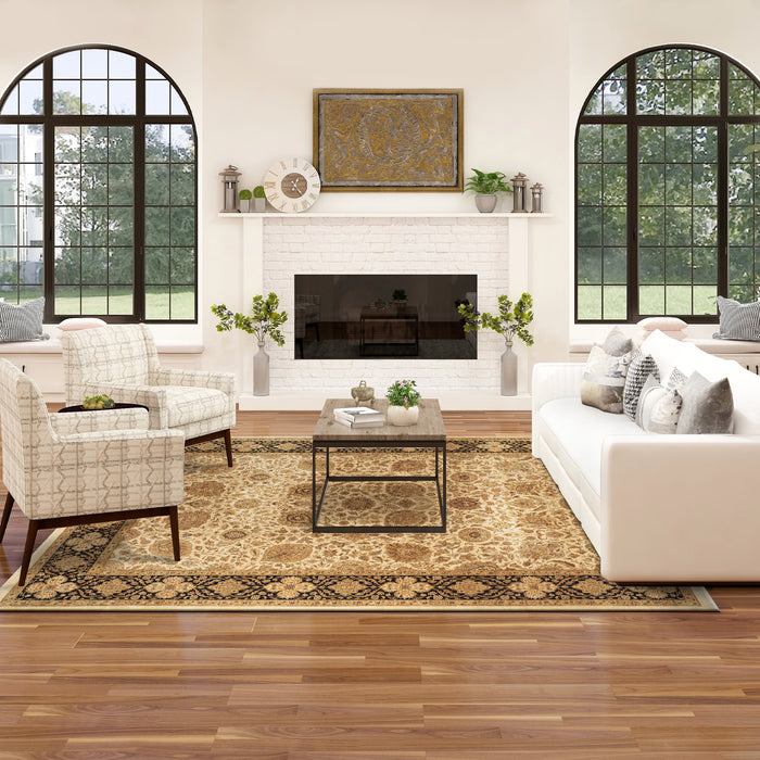 Dune 9x12 Beige/Black Wool