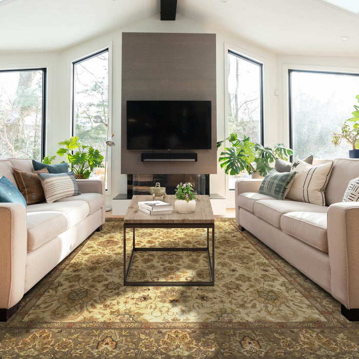 Premiere 8x10 Wheat/Brown Wool (A)