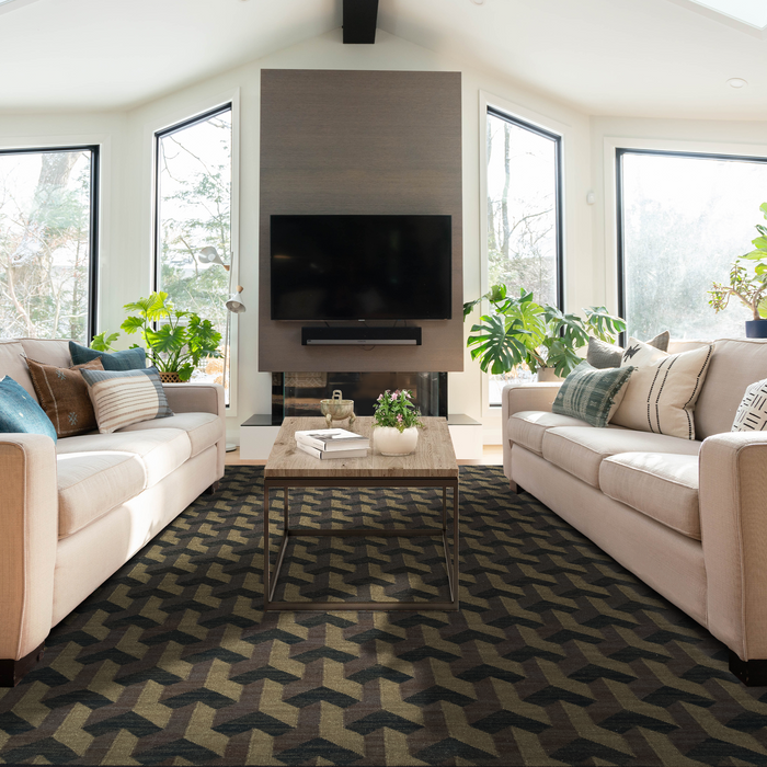 Multi Verse 8x10 Wool Dhurrie