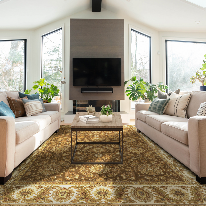 Premiere 9x12 Brown/Beige Wool