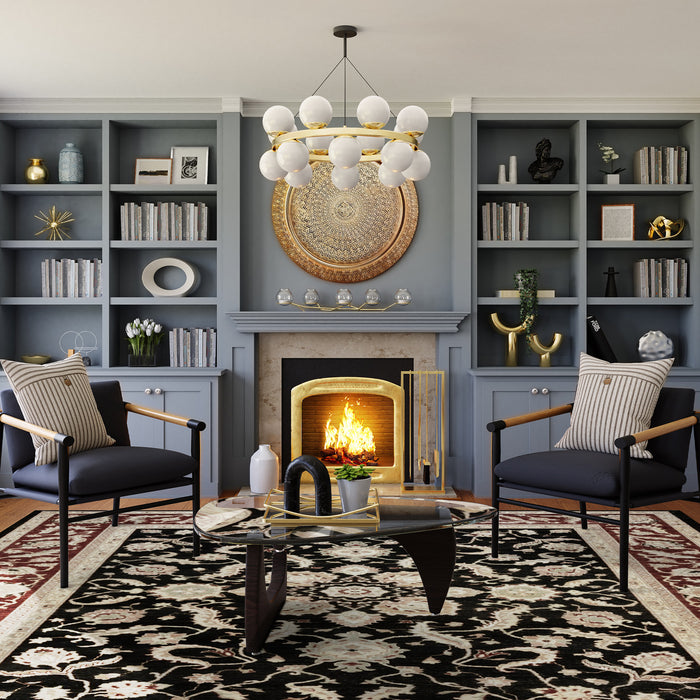 Royal Chobi 8x10 Red/Black/Gold Ghazni Wool