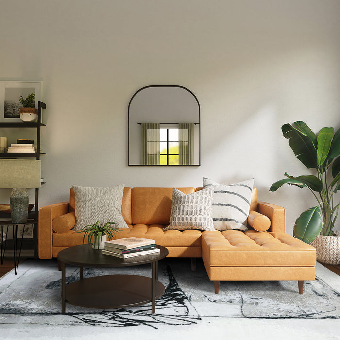 Sangha 8x10 Ivory/Grey Wool and Silk