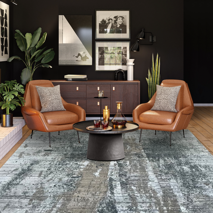 Marble II 6x9 Charcoal/Brown