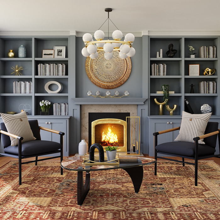 New Tribal Red/Beige Wool