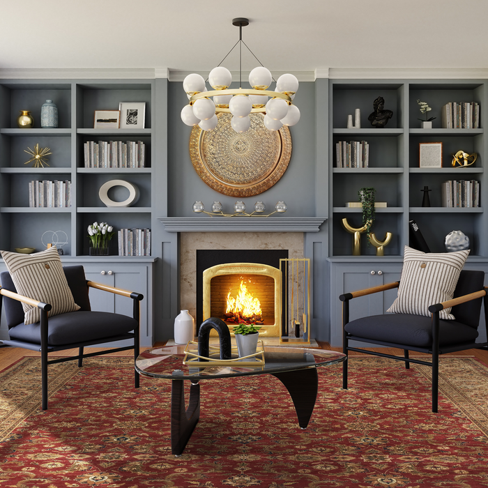 Premiere 9x12 Red/Beige Wool