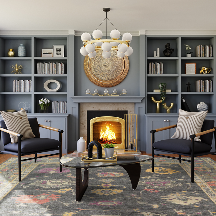 Modern Classic 8x10 Light Grey Wool