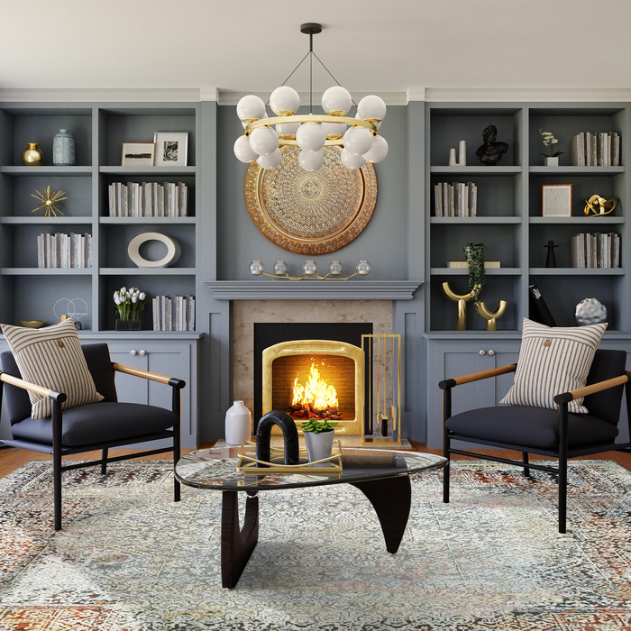 Regale 9x12 Wool and Silk Embossed