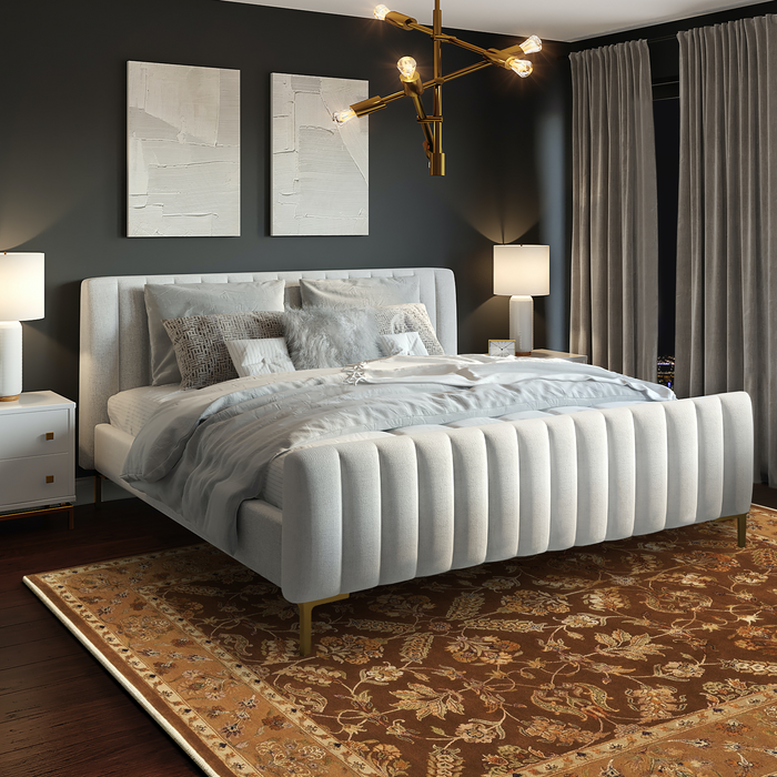 Reflections 9x12 Brown/Gold Wool and Silk Embossed A