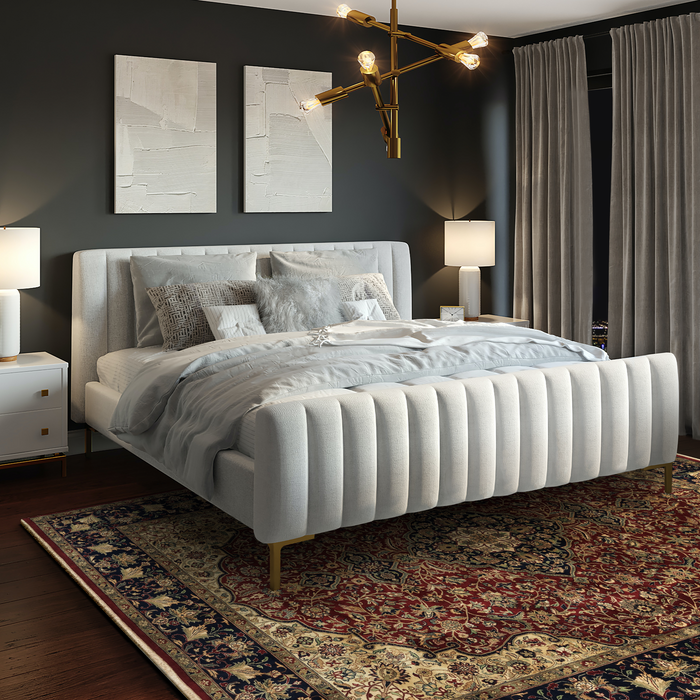 Indo-Persian Varanasi Red/Navy Wool