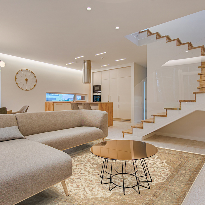 Varanasi 8x10 Beige/Light Green Wool and Silk