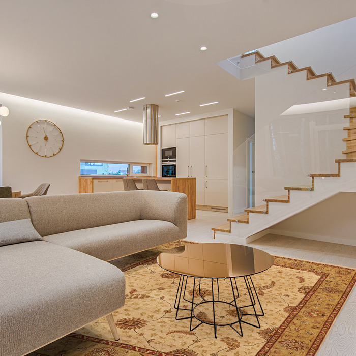 Elegance 8x10 Beige/Gold Ghazni and Argentinian Highland Wool