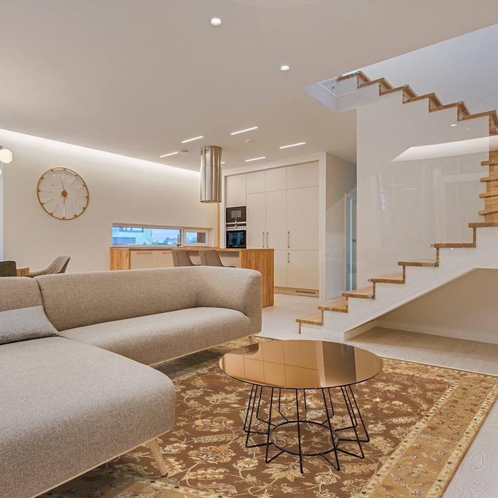 Reflections 8x10 Brown/Gold Wool and Silk Embossed (B)