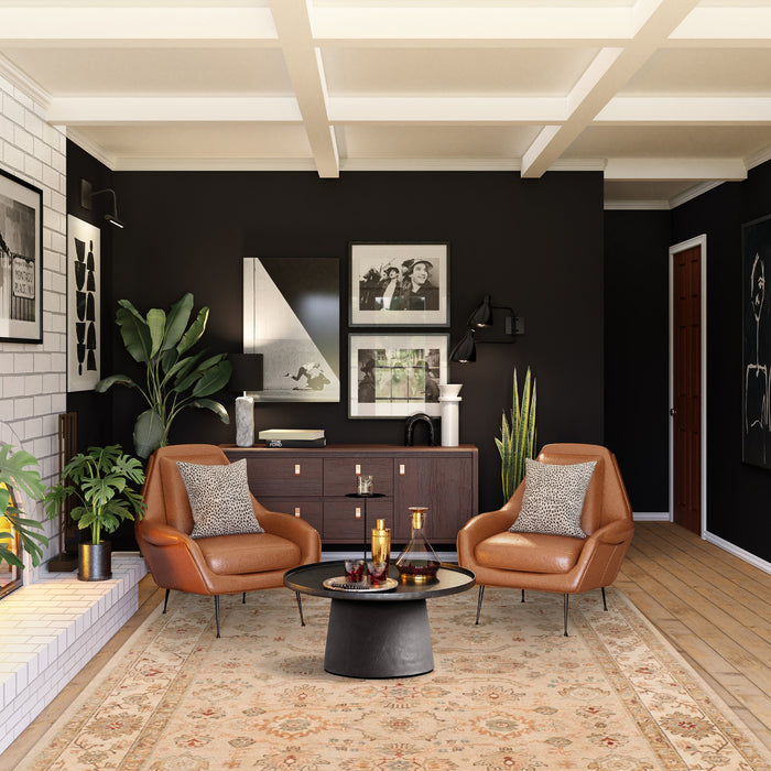 Chobi 6x9 Beige and Ivory Wool