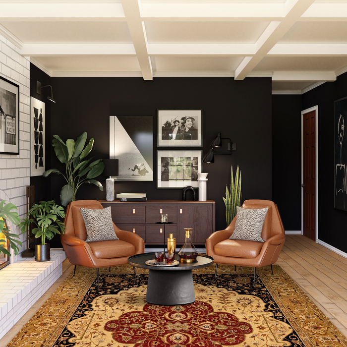 Elegance 6x9 Ivory/Light Gold Ghazni and Argentinian Highland Wool