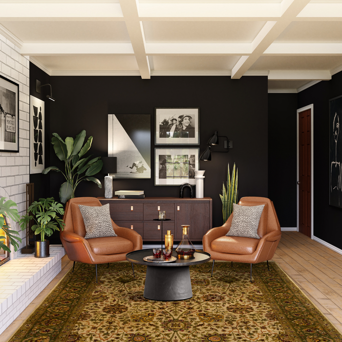 Indo Persian 6x9 Ivory/Light Green Wool and Silk touch