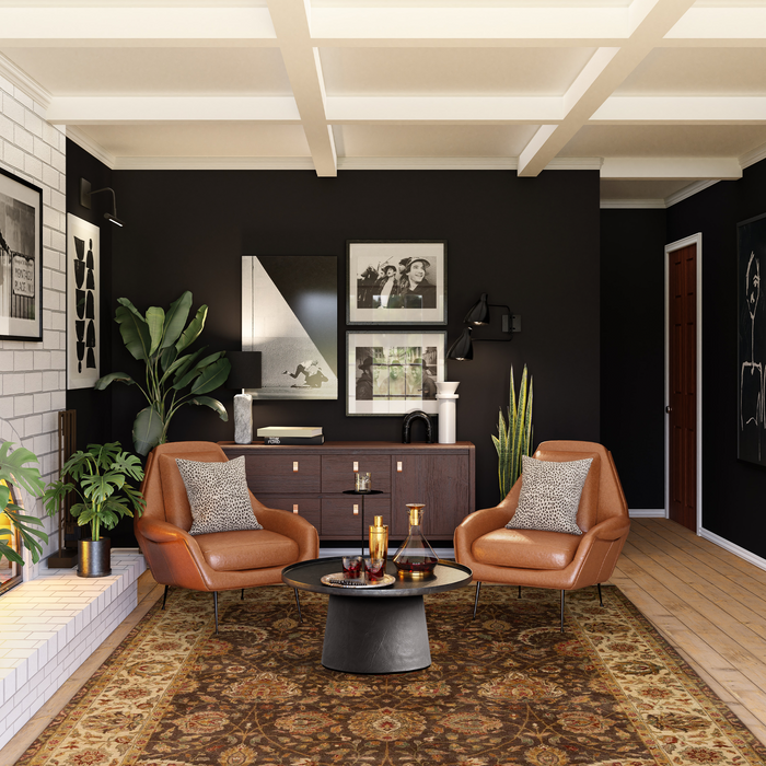 Agra 6x9 Brown/Ivory Wool