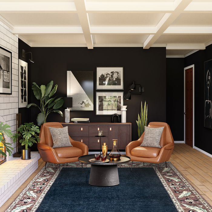 Gaba 6x9 Black Ghazni Wool