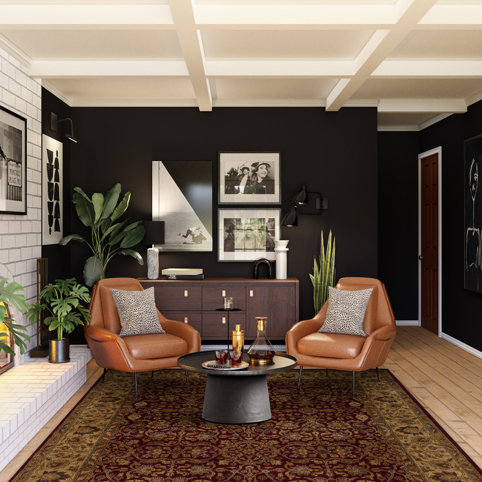 Lavar Kirman 6x9 Premiere Burgundy/Light Green Wool