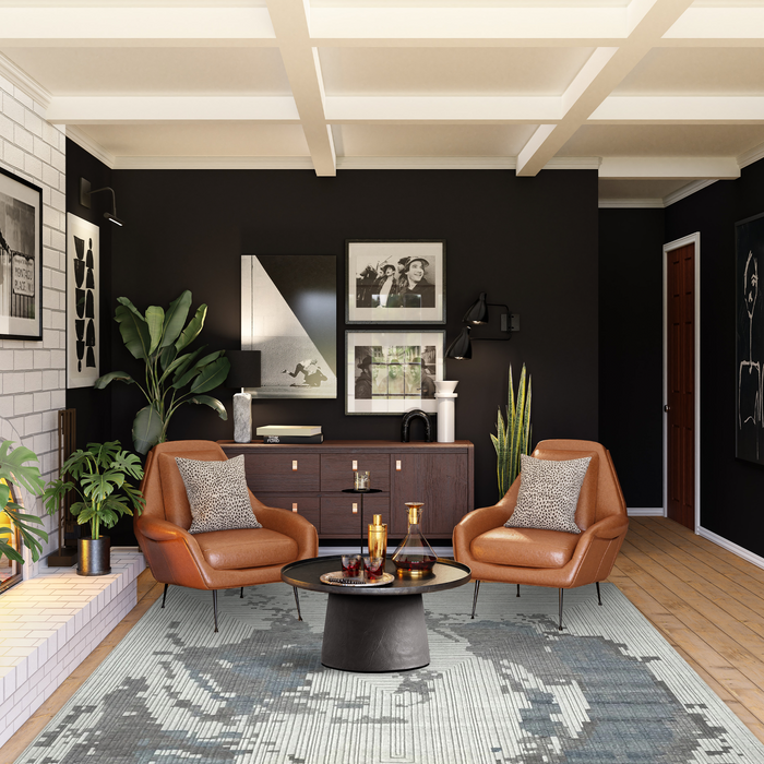 Enso 6x9 Blue/Beige Wool