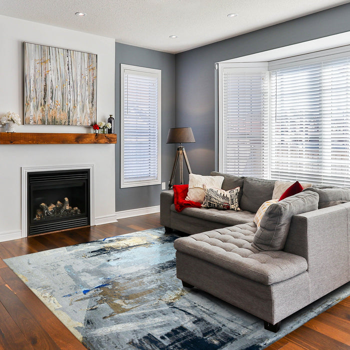 Artsy 10x14 Wool and Silk