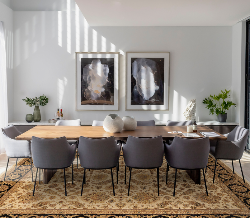 Grand 10x14 Premiere Ivory/Black Wool