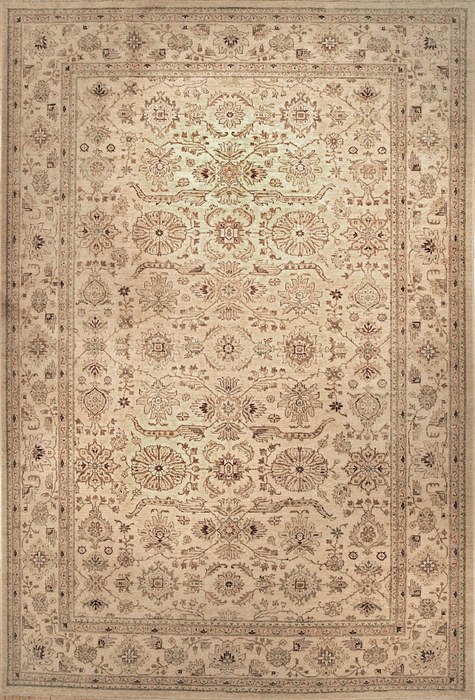 Grand Chobi 10x14 Cream Ghazni Wool