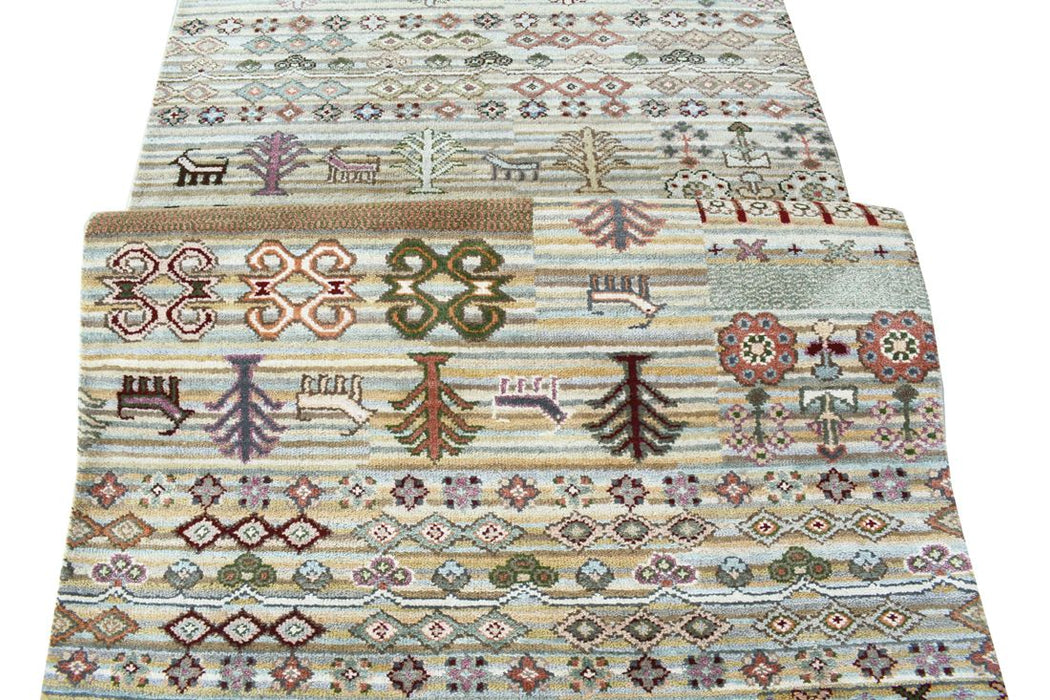 Gabbeh 3x10 Wool and Silk