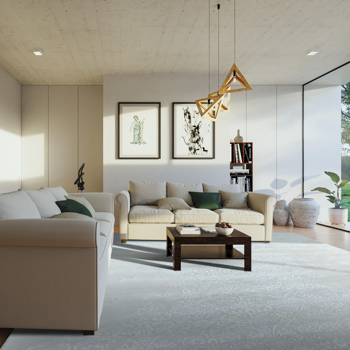 Marble 9x12 Beige/Ivory