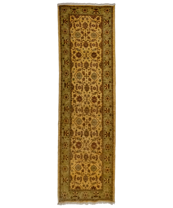 Runner Chobi 3x10 Beige Wool