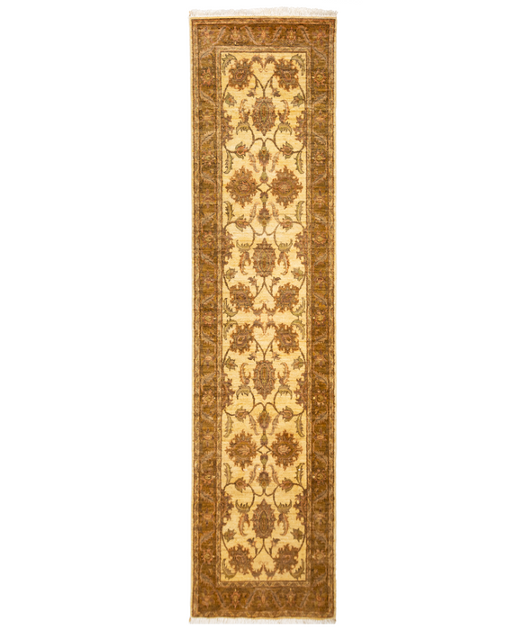 Chobi 2.05x10 Ivory/Brown Ghazni Wool