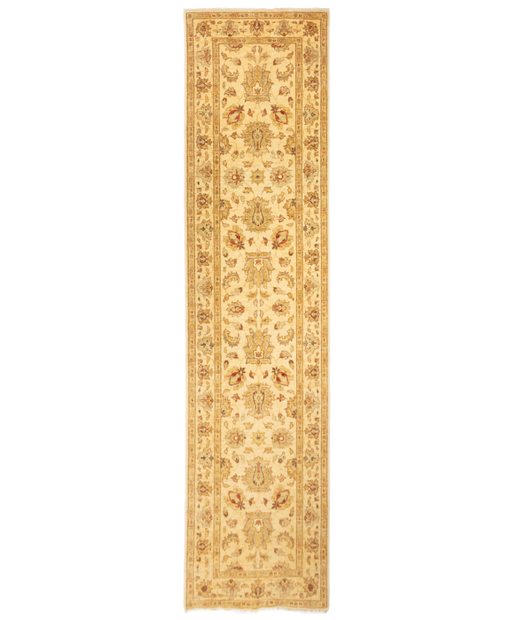Chobi 2.75x9.82 Ivory Ghazni Wool