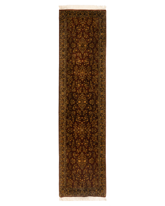 Sarukh 2.05x10 Runner Burgundy/Brown Wool