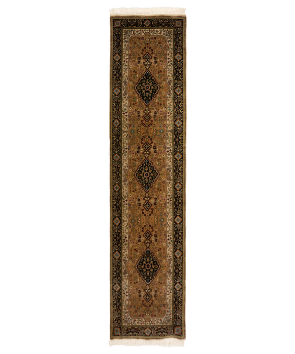 Shah Kashan 2.05x10 Beige/Black Wool C
