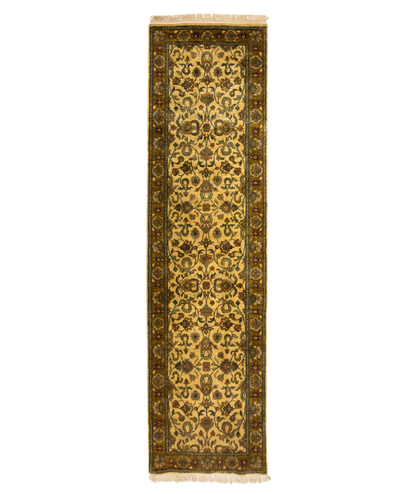 2.05x10 Runner Antique Finish Gold/Cream Wool