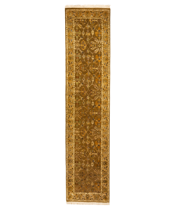 2.05x10 Reflection Brown/Gold Wool & Embossed Silk A