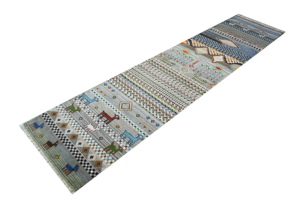 Nomads Tale Gabbeh 2.6x10 Wool and Silk