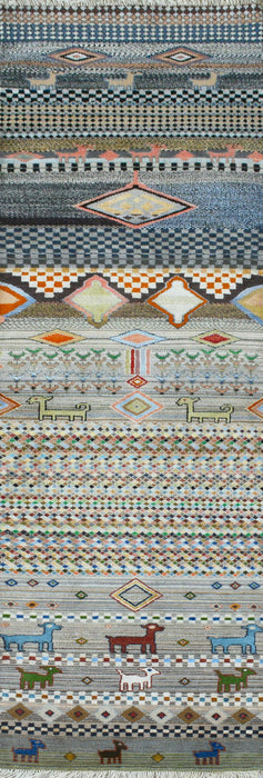 Nomads Tale Gabbeh 2.6x10 Wool and Silk
