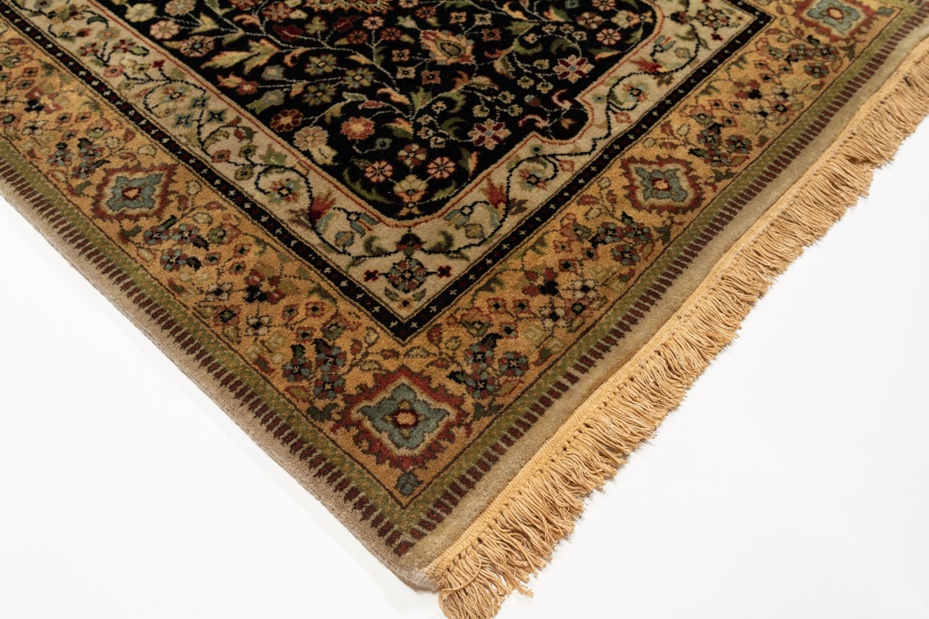 Shah Kashan 2.05x12 Beige/Black Wool A