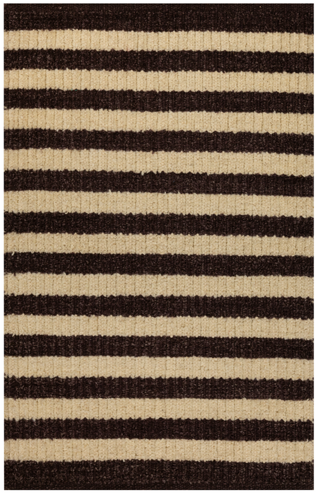 Dhurrie 2x3 Charcoal/ Beige Wool B